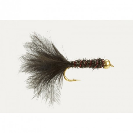 Fishing fly Turall Bead Gold-Heads DAMSEL BLACK