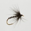 WH02 12 Fishing fly Turrall BLACK MIDGE