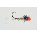OB0314 Fishing fly Turrall ORANGE, HARE'S EAR & BLACK