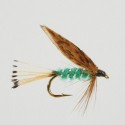 WW2312 Fishing fly Turrall GROUSE & GREEN