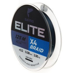 Braided line Salmo Elite X4 Braid Dark Gray