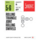 LJ Rolling Triangle Joint Rolling Swivels