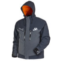 596005-XXL Jacket Norfin Rebel Pro Gray with hoodie