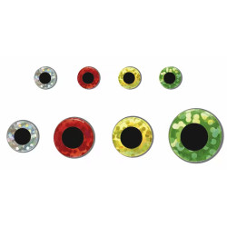 Colored Holographic Eye Stickers Stonfo