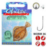 Hooks with leader Gamakatsu Flat Fish Worm36