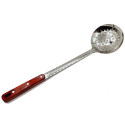 IE45 Stainless steel skimmer with wooden handle 45cm