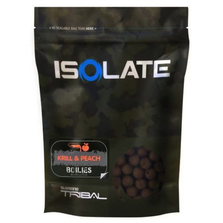 Boilies Shimano ISOLATE Krill Peach 15 mm, 1 kg