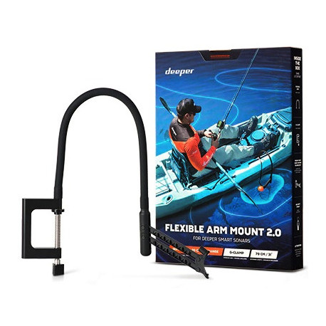 Deeper Sonar Flexible Arm Mount 2.0 for Boat or Kayak