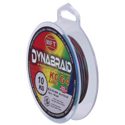 Braided line WFT Round Dynabraid G4 600m, multicolor